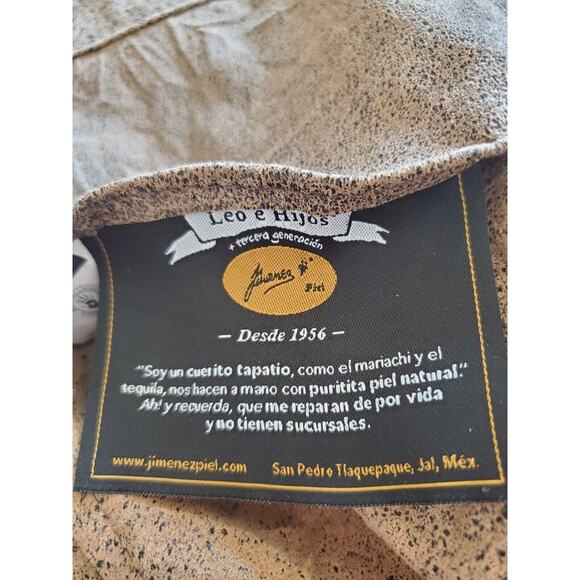 Authentic Unique Reversible Mexican Leather Textured Jacket NWT, Women's Medium - Picture 15 of 16